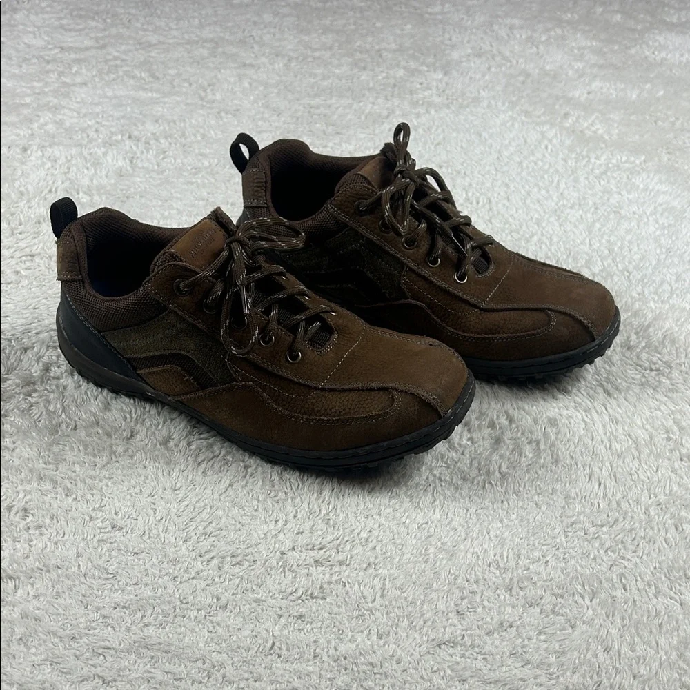 Nunn Bush Quest Bike Toe Oxford Walking Leather Shoes Men's‎ Size 10W 84826-238